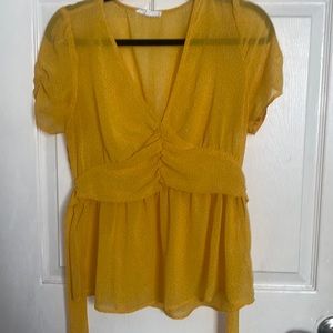 Mustard yellow shirt